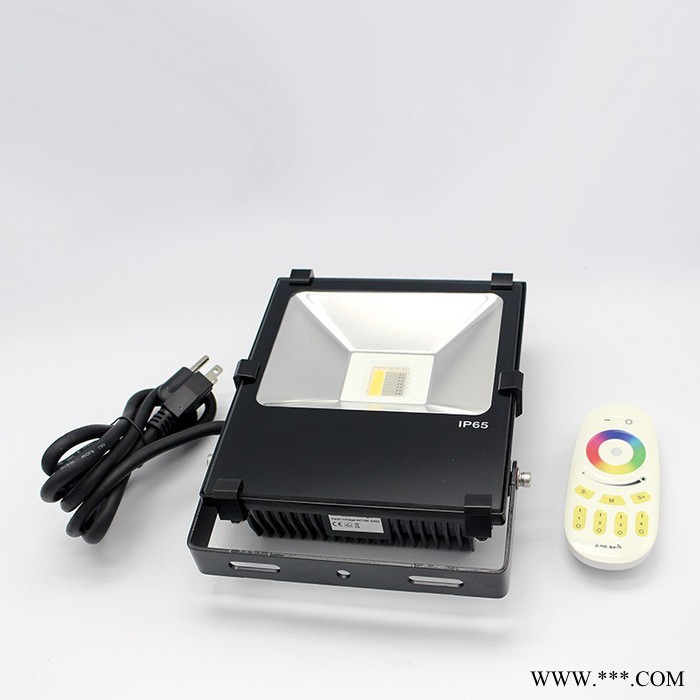 RGBW投光灯 50W RGBW投光灯  LED泛光灯 LED智能投光灯 2.4G RGBW投光灯 2.4G 遥控WiF图3