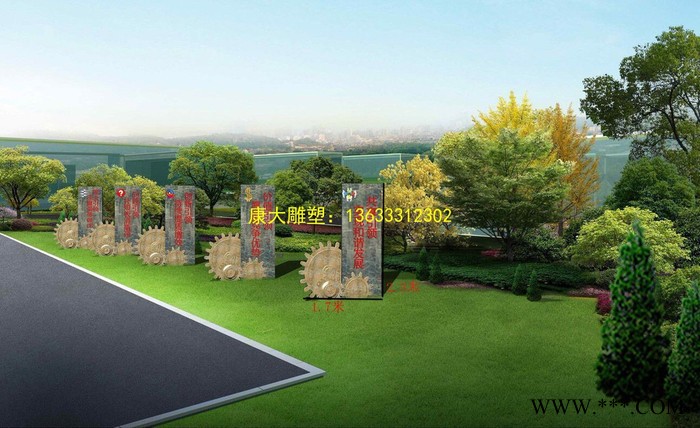 山西康大雕塑 街道路灯雕塑 不锈钢景观雕塑 公园雕塑图1