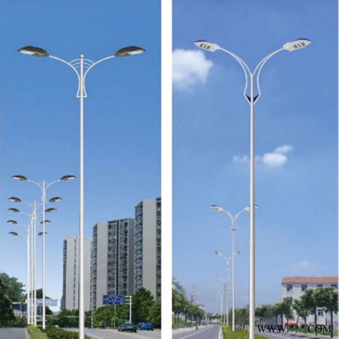 供应路灯杆 LED市电路灯杆 双臂道路灯 道路灯杆 10米12米挑臂路灯灯杆 可来图来样加工图3