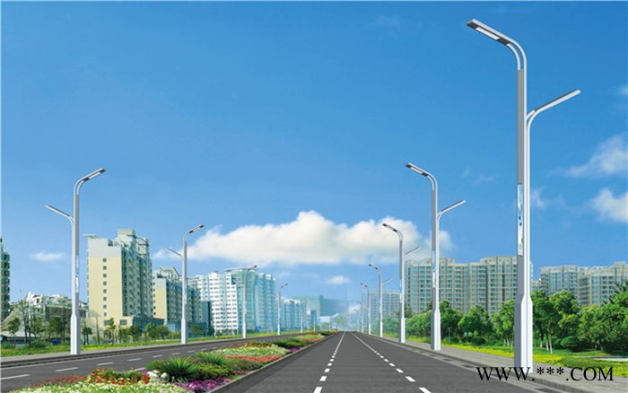 供应路灯杆 LED市电路灯杆 双臂道路灯 道路灯杆 10米12米挑臂路灯灯杆 可来图来样加工图2