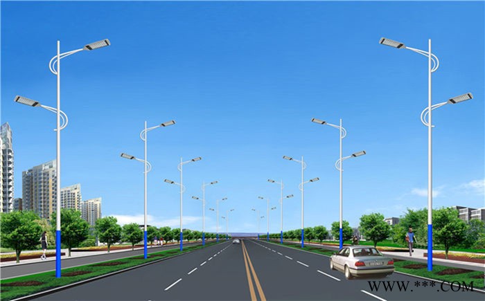 供应路灯杆 LED市电路灯杆 双臂道路灯 道路灯杆 10米12米挑臂路灯灯杆 可来图来样加工图8