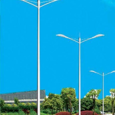 供应扬州路灯12米双臂灯杆 厂家促销9米道路灯 250W钠灯路灯 Q235路灯灯杆