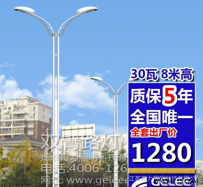 双臂道路灯 led路灯 led道路灯 哥力照明图2