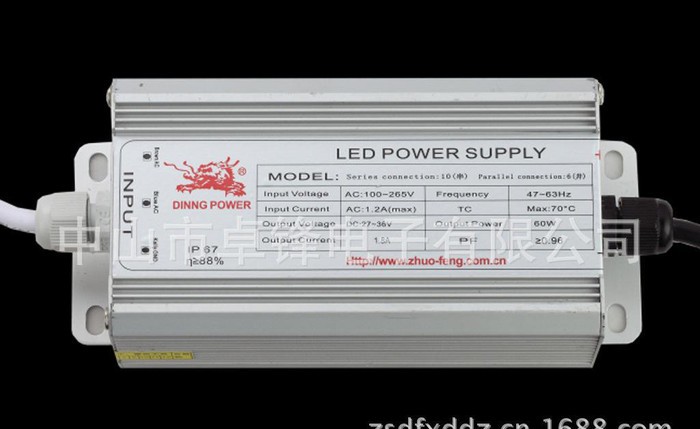 LED投光灯电源60W 10串6并 足功率+**满负载老化图3