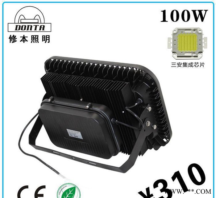 100W led投光灯 大功率户外泛光灯 广告灯 LED投光图3