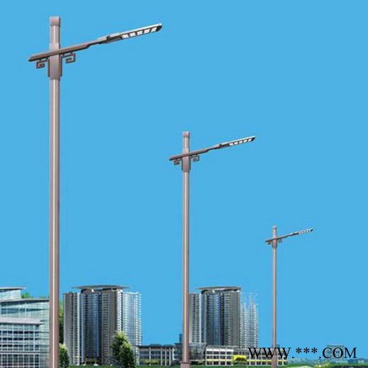 销售LED双臂道路灯 市政道路灯 LED高低臂双头路灯 LED景观照明路灯 厂家直供 可来图来样加工 LED路灯批发图2