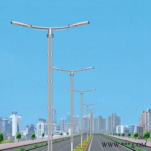 销售LED双臂道路灯 市政道路灯 LED高低臂双头路灯 LED景观照明路灯 厂家直供 可来图来样加工 LED路灯批发图8