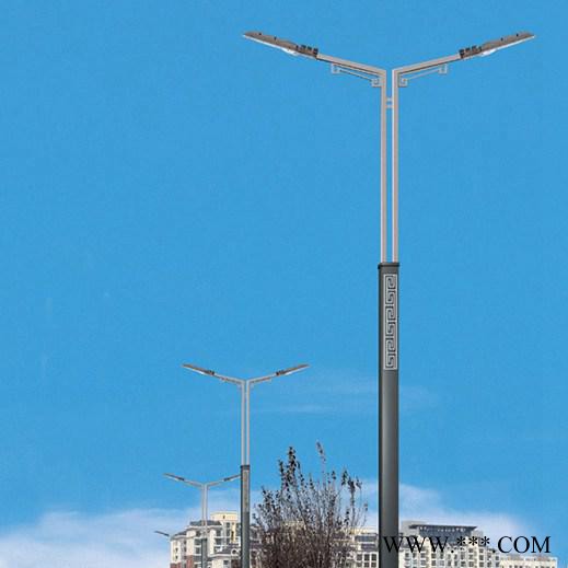 销售LED双臂道路灯 市政道路灯 LED高低臂双头路灯 LED景观照明路灯 厂家直供 可来图来样加工 LED路灯批发图5