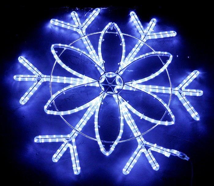 【订制】各种电压圣诞节气氛照明用LED雪花灯 LED雪花灯装饰 商场亮化照明雪花灯 街道路灯杆雪花装饰灯照明图4