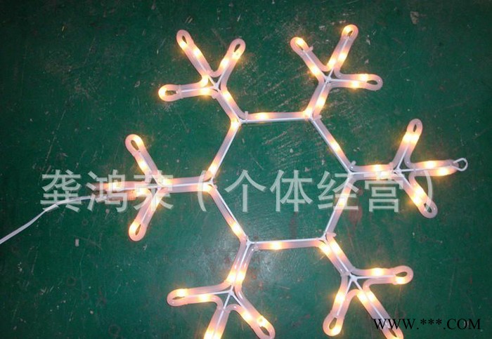 【订制】各种电压圣诞节气氛照明用LED雪花灯 LED雪花灯装饰 商场亮化照明雪花灯 街道路灯杆雪花装饰灯照明图3