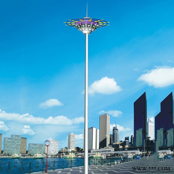汉威光电HW-22031509 厂家高杆灯市政路灯杆工程建设户外led照明高速立交桥道路灯灯杆 高杆灯厂家图2