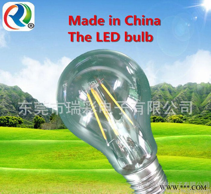 仿白炽灯 直销 批量出货 瑞彩电子LED灯泡 LED灯丝灯 4W 6W图3