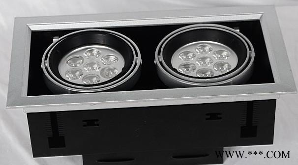 厂价直销led四头豆胆灯28w led豆胆灯 led格栅灯 led双头格栅灯图2