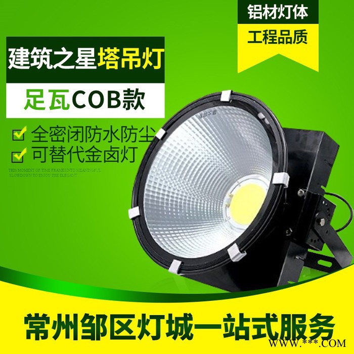 常州普仕亮-300瓦塔吊灯LED塔吊灯场地照明灯工程照明灯工矿灯可代替2000W建筑之星投射超亮投光灯户外照明量大价更优图2