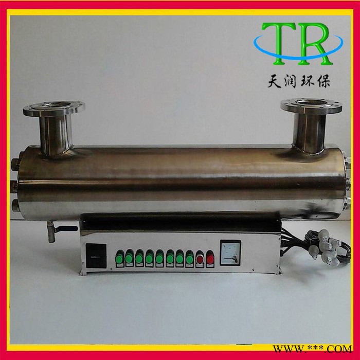 天润TR-UVC-D160紫外线消毒器景观池水处理设备二次供水明渠式过流式污水消毒石英灯管304不锈钢生产商报价安装图2