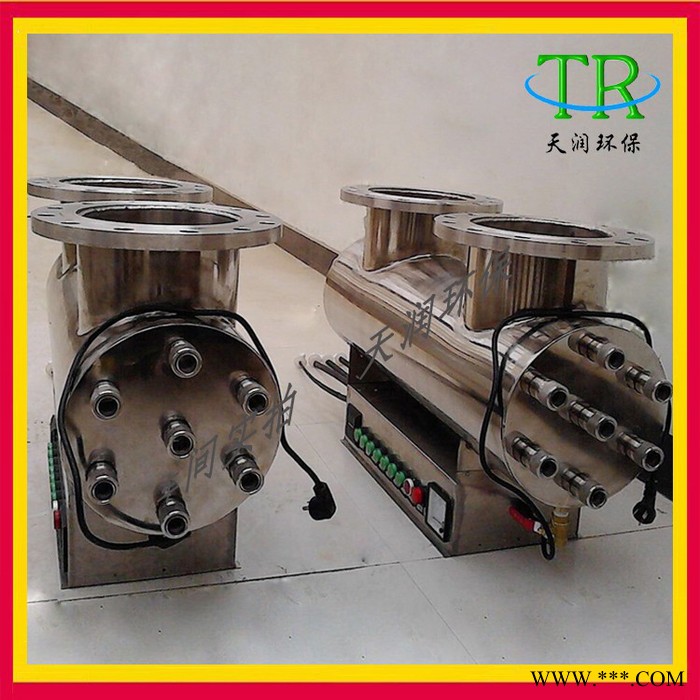 天润TR-UVC-D160紫外线消毒器景观池水处理设备二次供水明渠式过流式污水消毒石英灯管304不锈钢生产商报价安装图4