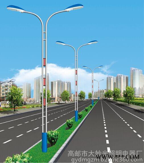 大妙光M-145道路照明灯 路灯灯杆双臂6-12米 光源钠灯金卤灯LED 道路灯 街灯 高杆路灯杆图6