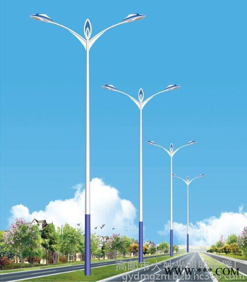 大妙光M-145道路照明灯 路灯灯杆双臂6-12米 光源钠灯金卤灯LED 道路灯 街灯 高杆路灯杆图4