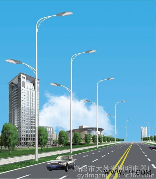 大妙光M-145道路照明灯 路灯灯杆双臂6-12米 光源钠灯金卤灯LED 道路灯 街灯 高杆路灯杆图3