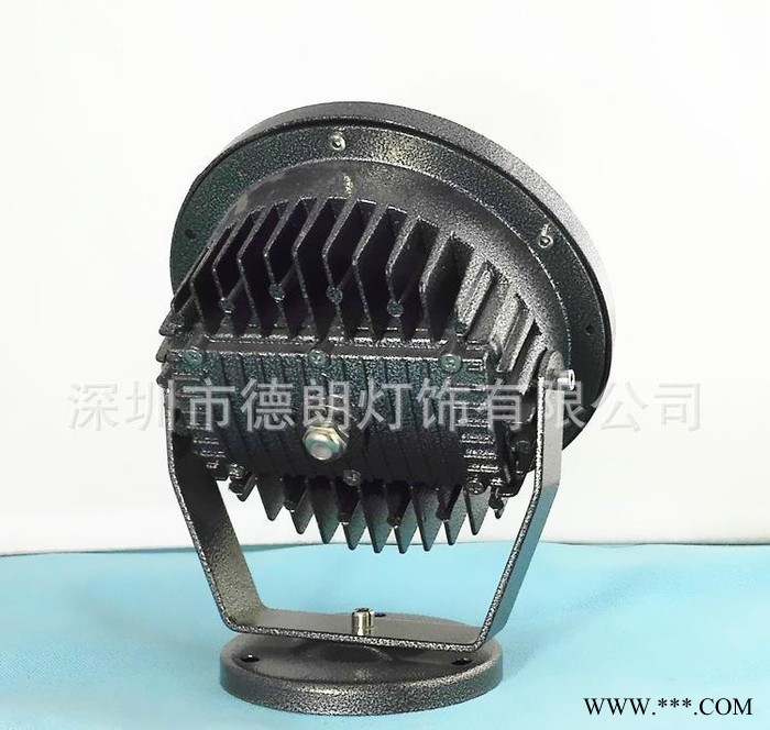 防水户外LED圆形投光灯套件18W24W30W大功率单颗COB绿化灯外壳图2