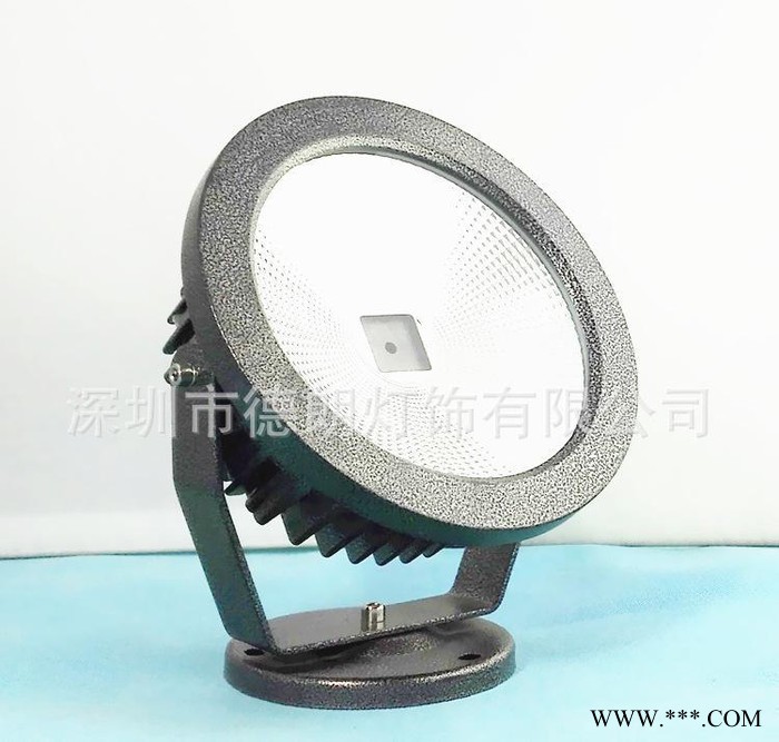 防水户外LED圆形投光灯套件18W24W30W大功率单颗COB绿化灯外壳图1