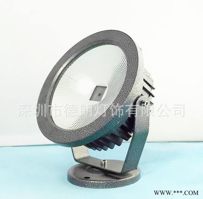 防水户外LED圆形投光灯套件18W24W30W大功率单颗COB绿化灯外壳图3