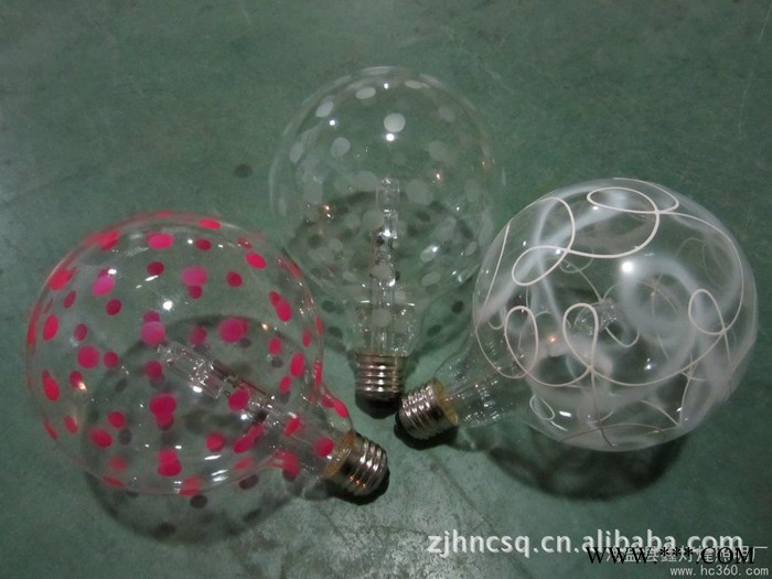 供应卤素灯 G125彩绘灯泡 节能型卤素灯 代替传统白炽灯图3