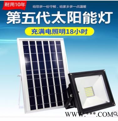 厂家 防水新款太阳能投光灯LED路灯 新农村建设 节能一体化图3