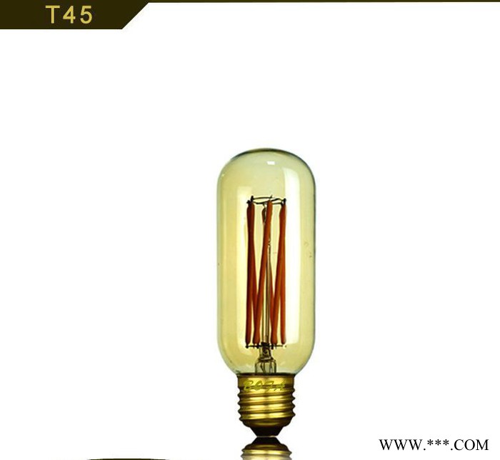 BOFA T45 LED管泡6W 过道墙壁装饰复古灯泡 仿白炽灯丝球泡图2