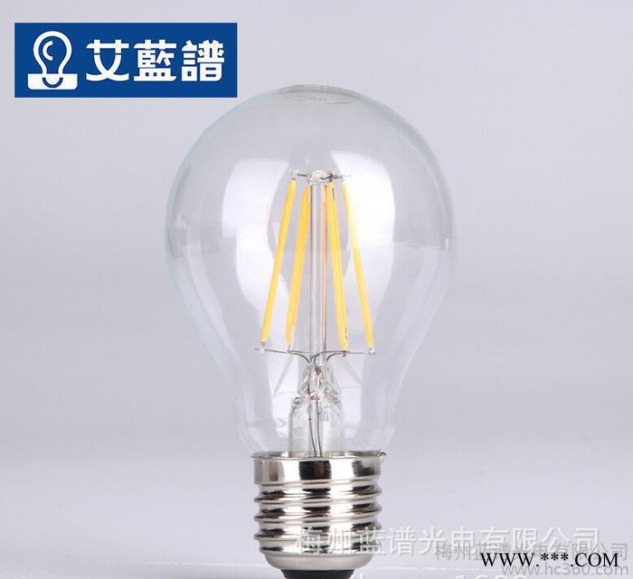玻璃灯泡LED仿钨丝球泡灯360度发光 6w 8w替换白炽灯高透光省电图1
