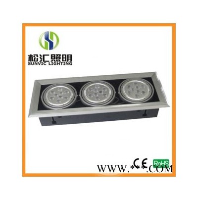 led射灯 格栅灯 斗胆灯 双头三头豆胆灯 工程专用 3*9w
