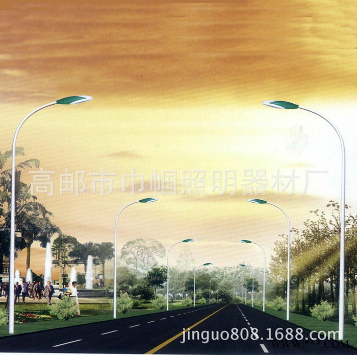 巾帼  led厂家 厂家供应  40w led灯  圆锥杆道路灯 路灯灯杆6米   led路灯50W 7米单臂路