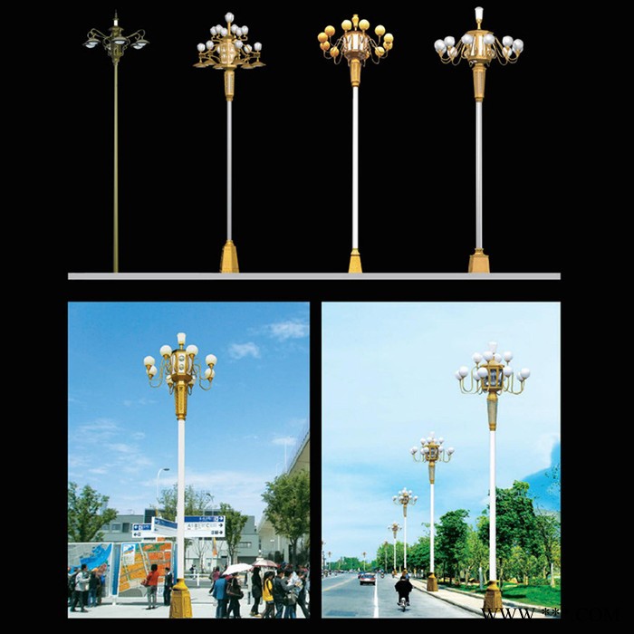 组合灯 中华灯 广场商场园林景观玉兰灯 室外景观灯具LED路灯厂家 交通杆件图4
