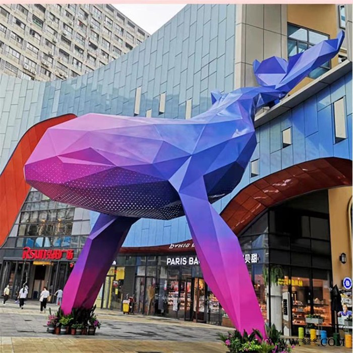 百舸雕塑 不锈钢雕塑 不锈钢抽象水母雕塑 城市景观灯光夜景摆件 定制雕塑厂家图2