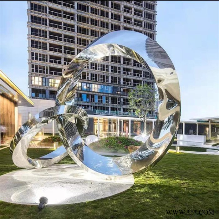 百舸雕塑 不锈钢雕塑 不锈钢抽象水母雕塑 城市景观灯光夜景摆件 定制雕塑厂家图4