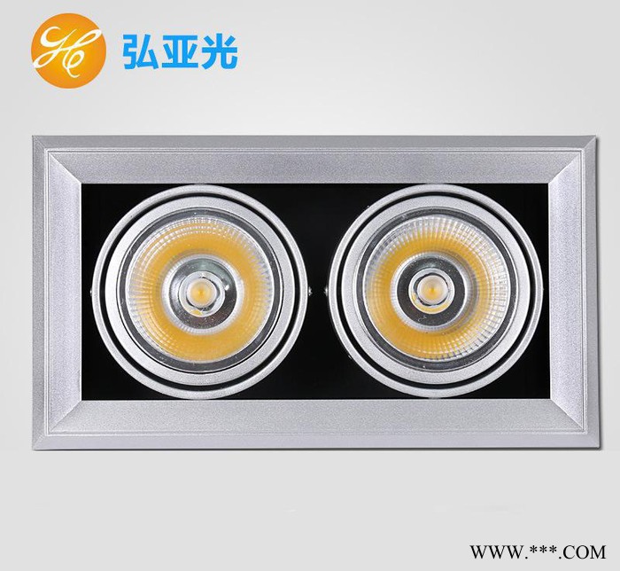 弘亚光HY-DD2-COB40W LED豆胆灯 格栅灯双头斗图3
