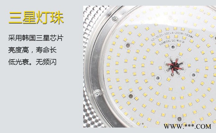 普仕亮100瓦 鳍片工厂灯 led工矿灯 50W100W150W200w250w厂房灯工厂车间照明吊灯体育馆LED投光灯图5