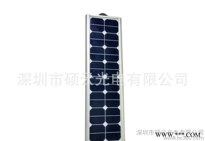 直销节能环保太阳能道路灯 小区路灯 led一体化太阳能25W图2