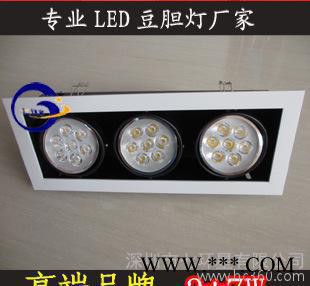 7W*2斗胆灯14WLED豆胆灯双头格栅灯led射灯象牙色白图3