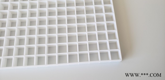 white plastic eggcrate grille，教室灯防眩塑料格栅灯罩，白色小格子14MM学校照明护眼灯网格图5