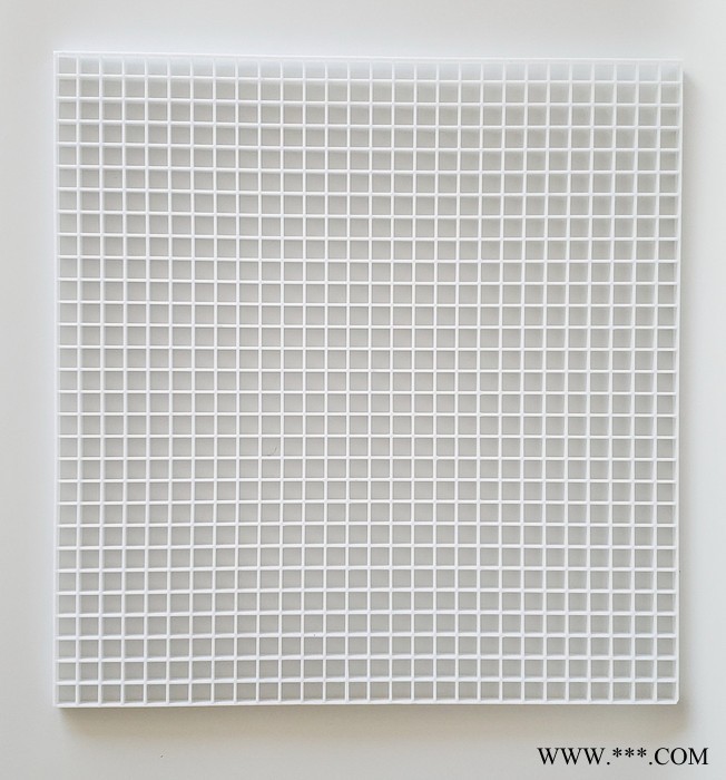 white plastic eggcrate grille，教室灯防眩塑料格栅灯罩，白色小格子14MM学校照明护眼灯网格图2