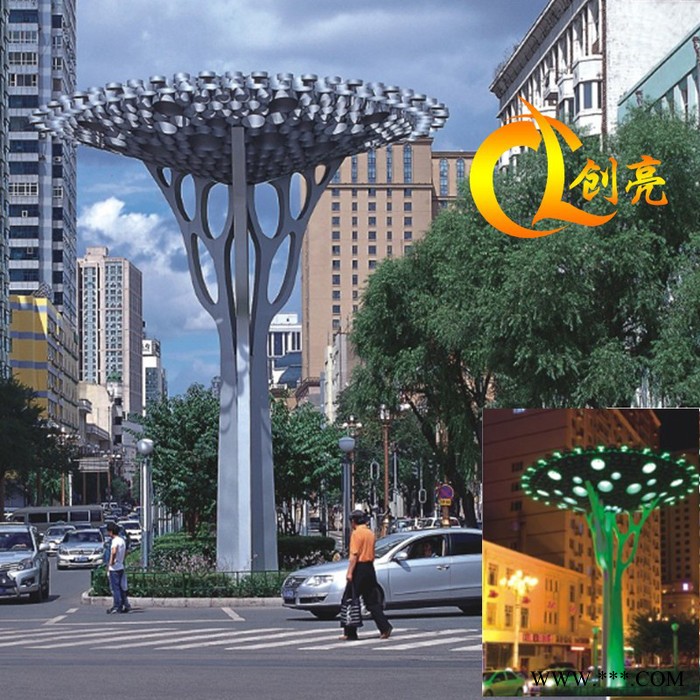 创亮户外照明CL-1625 定制大型广场不锈钢景观灯 非标景观灯 异形景观灯 户外照明工程图6