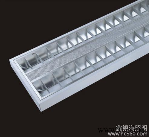 供应兴华2*14wT5吸顶格栅灯盘图3