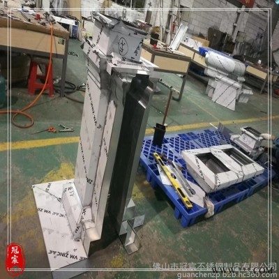 不锈钢仿云石灯箱   大气不锈钢景观灯外壳 专业厂家定做
