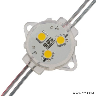 信阳led点光源厂家 3公分单色常亮LED点光源 LED像素灯 LED轮廓灯 LED景观灯 LED景观灯 户外防水阻燃