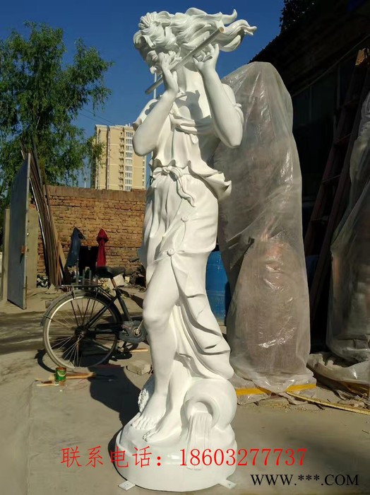 山西康大雕塑 天使举灯装饰品广场景观灯定做图5