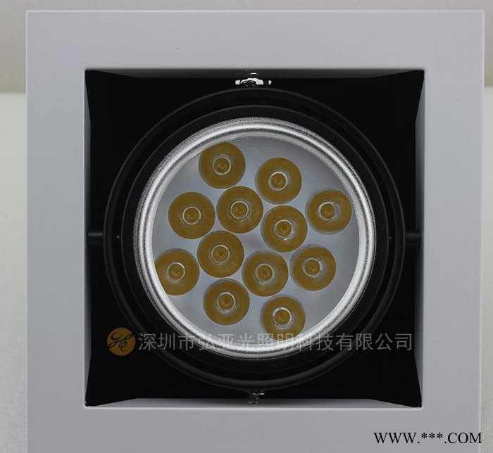 节能服装店led射灯单头led斗胆灯1头斗胆灯格栅灯7W9W图3