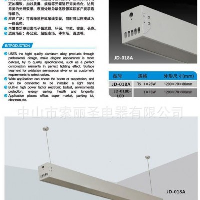 索丽圣JD-018铝材吊灯 吸顶格栅灯办公照明灯具非标尺寸个