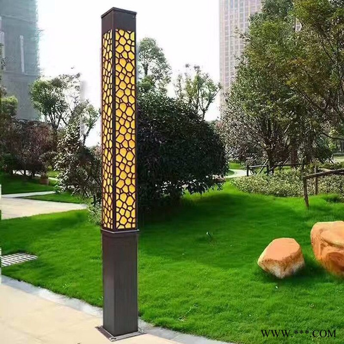 太阳能景观灯庭院路灯别墅小区广场6米方形景观灯柱 来图定制款图2