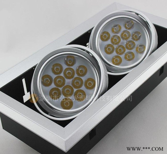 弘亚光LED格栅灯24W斗胆灯 天花射灯LED图2